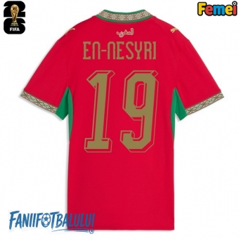 Maroc Youssef En-Nesyri #19 Echipament de Fotbal Replică Mondial 2026 Femei Acasa